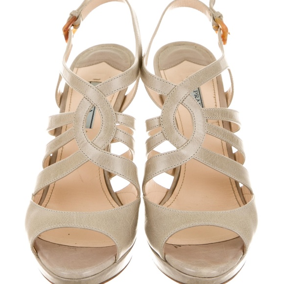 PRADA CALZATURE DONNA SANDALS SIZE 39/8.5M - Picture 3 of 6